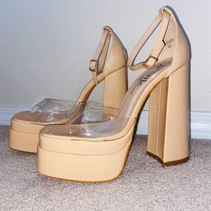 Lulus Nude Glenda Heels- 8.5